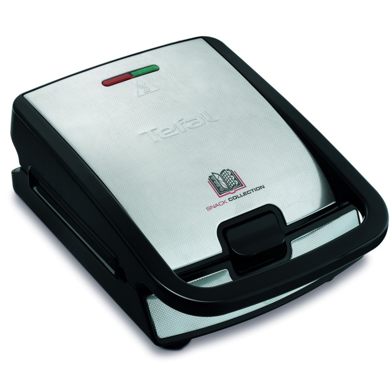 Tefal SW 852D Waffeleisen Snack Collection Nero/Edelstahl